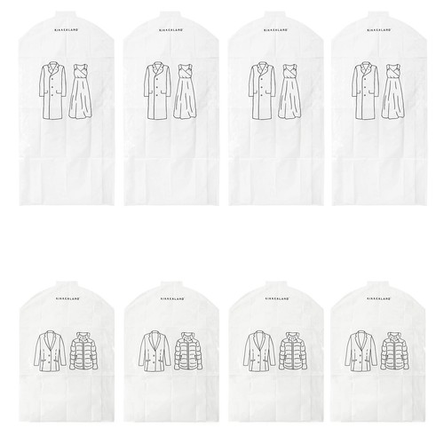 Garment bag plastic sizes - 8x,