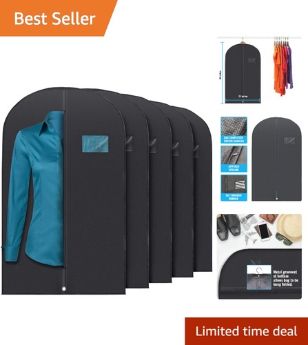 Pack black garment bags - 40",