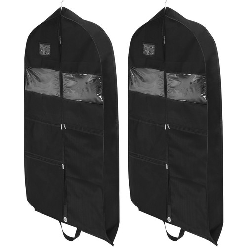 2pcs black nonwoven fabric - black,