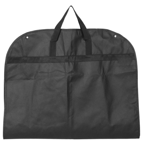 Breathable black garment bag - black,