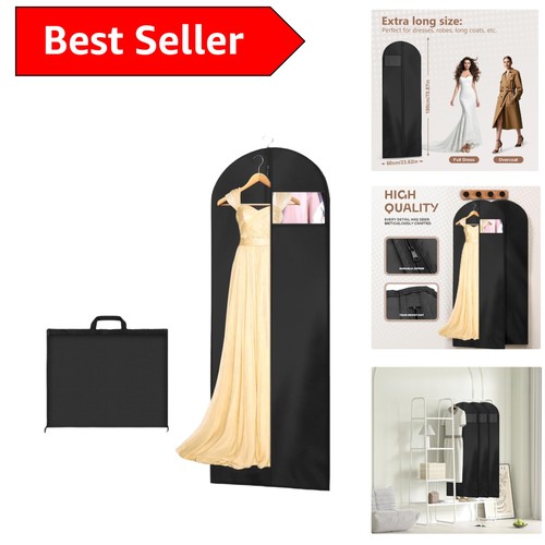 Durable black garment bag for - black,