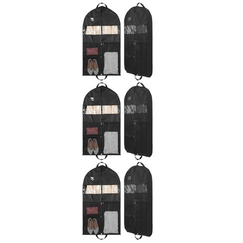 6pcs lightweight black travel - 6pcs,