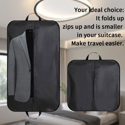 Non woven garment bag - non-woven, black