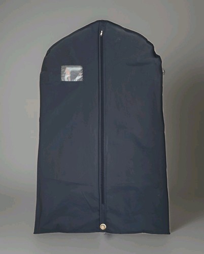 Navy blue garment zipped bag - garment,